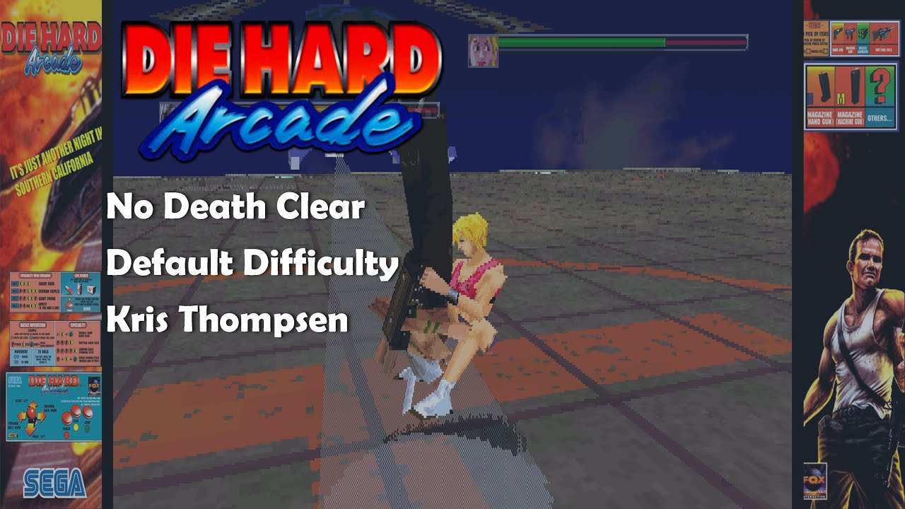 Die Hard Arcade / Dynamite Deka (Arcade) 1 Credit Clear with Kris / Cindy (Default Difficulty)