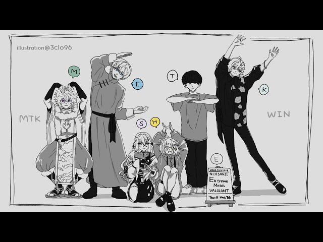 VALORANT #にじEXヴァロ   | いよいよ本番２日目！チームええ感じやねん【にじさんじ/叶】のサムネイル