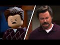 Parks and Rec ... in LEGO | Ron Loves Riddles [Blender Animation]