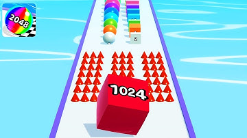 Ball Run 2048 Merge Number ! MAX LEVELS Gameplay Walkthrough New Update Part 49 android, ios