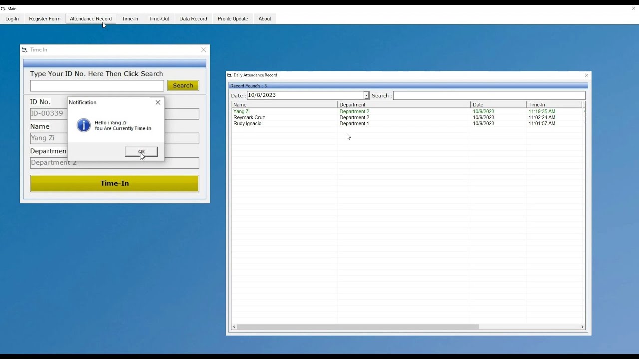 Record Visual Basic Visual Basic 6.0 | Daily Attendance Record - YouTube