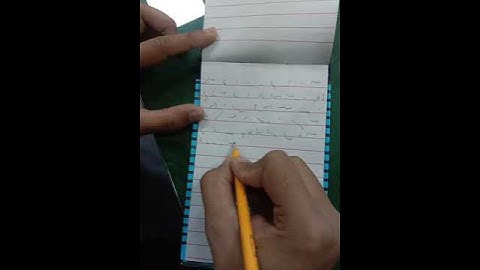 Shorthand writing of my Student, Exercise No.27 Pitman Shorthand New course and key