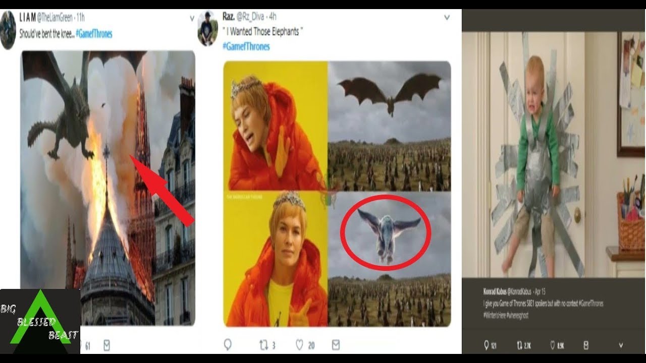 Game Of Thrones Season 8 Episode 1 Memes Compilation Twitter Lol