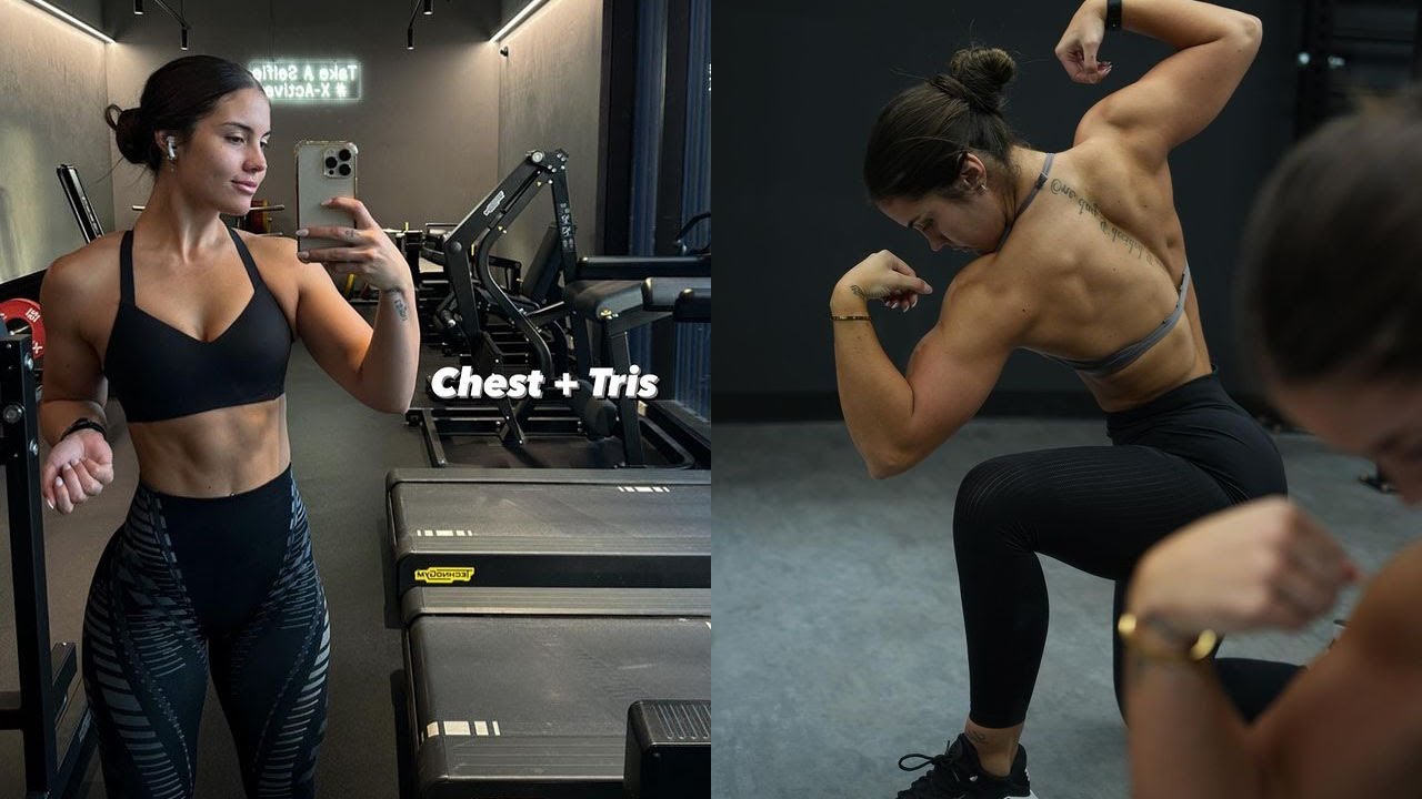 Fitness Girl Training Upper Body! YouTube