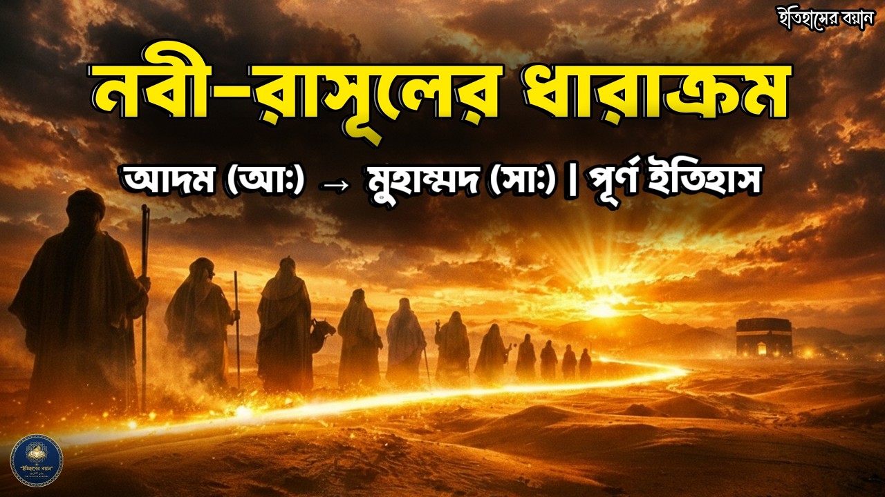 কোন নবীর পর কোন নবী এসেছেন? নবী-রাসূলের ধারাক্রম: আদম (আ:) থেকে মুহাম্মদ (সা:) পর্যন্ত পূর্ণ ইতিহাস।