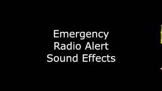 Emergency Radio Alert Sound Effects @ALIENUNDERGROUND