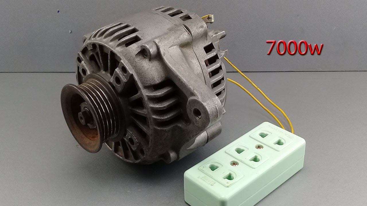 How to turn Car Dynamo into 230v Generator 