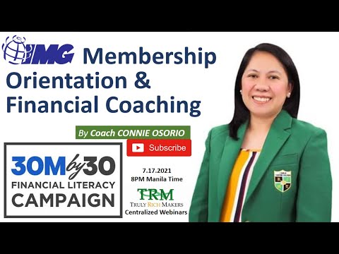 IMG Membership Orientation & Financial Coaching (July 17, 2021)