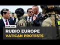 Rubio Visits Rome Amid Protests Over US Policies 🇺🇸