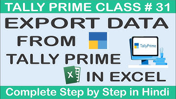 Export Tally Prime Data to Excel | Export Balance Sheet & Profit & Loss from Tally Prime to Excel