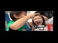 兄妹仲良し動画～東京→新幹線の中でアイスを食べさせるココロマン6歳