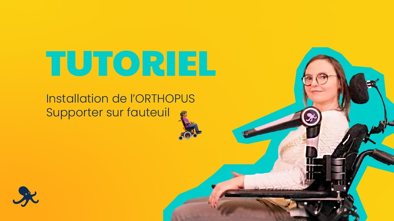 TUTORIEL - Installation de l'ORTHOPUS Supporter sur fauteuil🦼 - YouTube