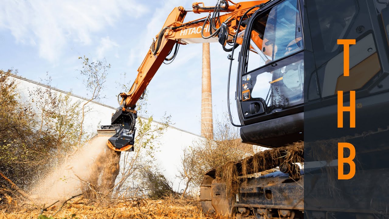 Hydraulic mulcher | TMC CANCELA THB-150 | with excavator Hitachi