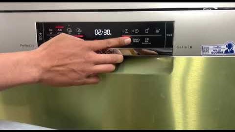 Hướng dẫn cài đặt muối nước làm bóng cho phù hợp máy rửa chén Bosch SMS6ZCI49E