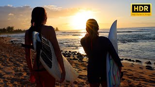 Drone Surf Video In Hawaii (Part 1) 8K Hdr