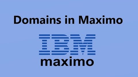 Creating ALN Domain in Maximo