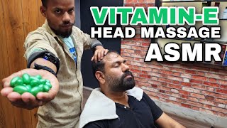 ASMR Head massage 💆‍♂️ Neck Cracking ! IndianBarber ! Vitamin E