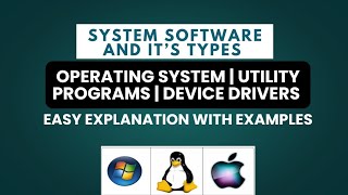 System Software and Its Types | OS , Utility Programs, Device Drivers | Urdu / Hindi Lecture