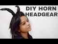 DIY HORN HEADGEAR / HEAD DRESS for halloween / fancy dress / modeling