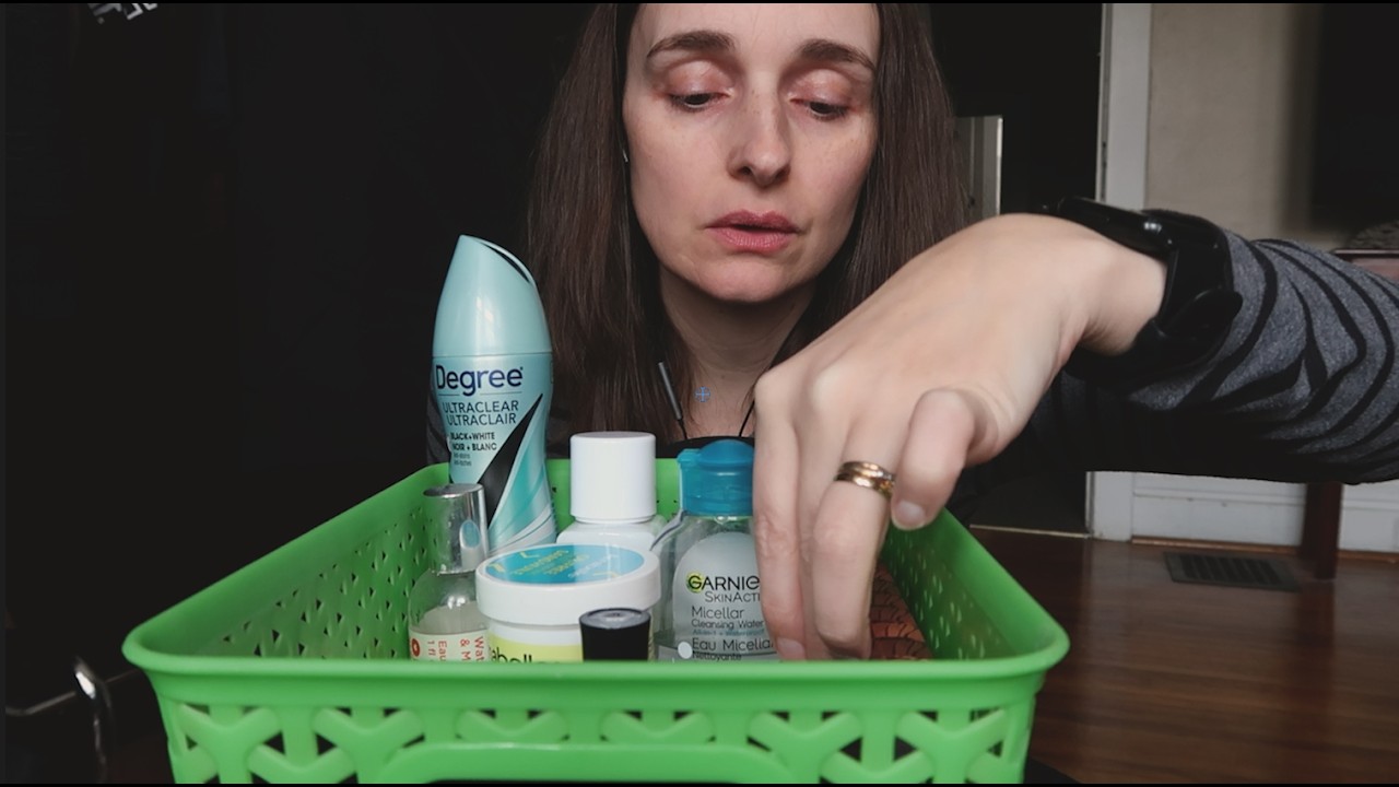 Organizing Things in Baskets ~ Rummaging & Whispered ASMR