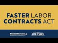 Press Conference to Introduce Faster Labor Contracts Act