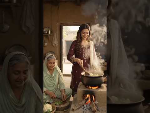 “मेहनत के बाद परिवार के साथ एक थाली खिचड़ी… यही तो असली खुशी है ❤️🌾”