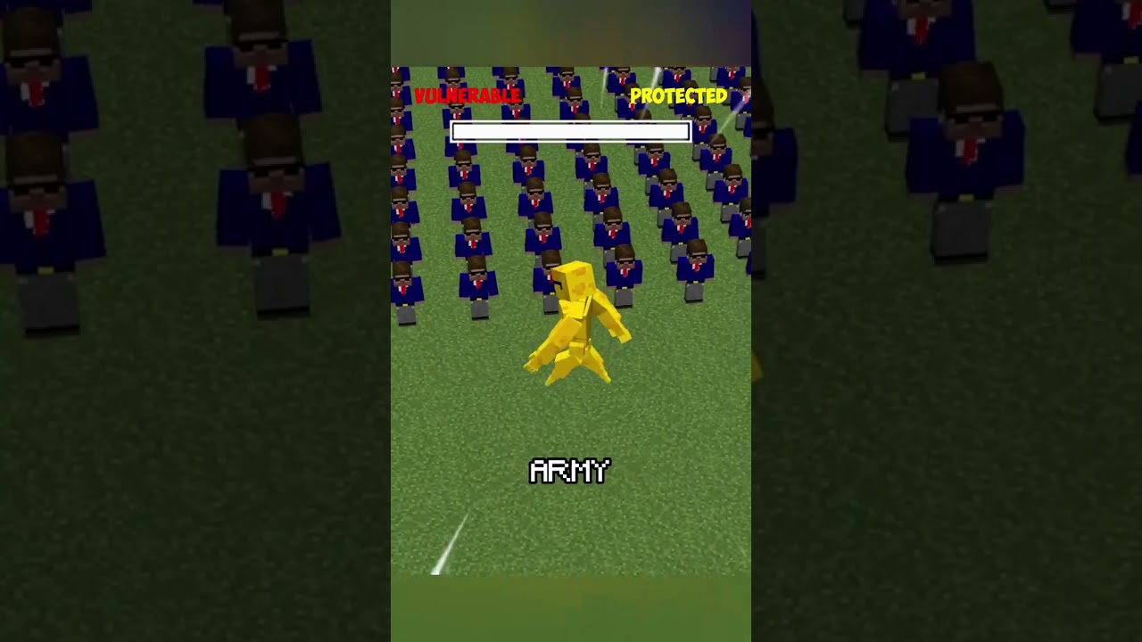 minecraft but everytime you like i get more protected 😱 #shorts