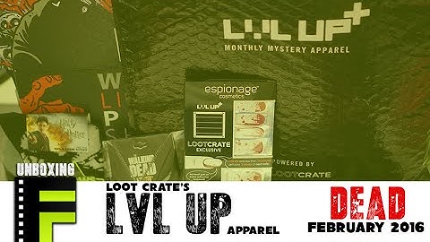 Loot Crate Level Up Dead February 2016 Unboxing