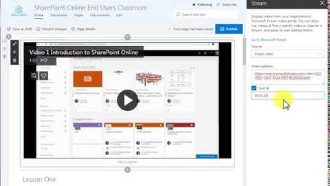 Video 14 Microsoft Stream Share with SharePoint and OneNote