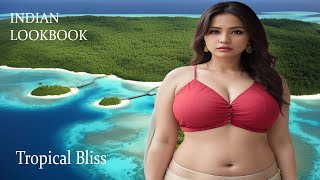 4K AI ART Indian Lookbook Beauty Model - Tropical Bliss💎