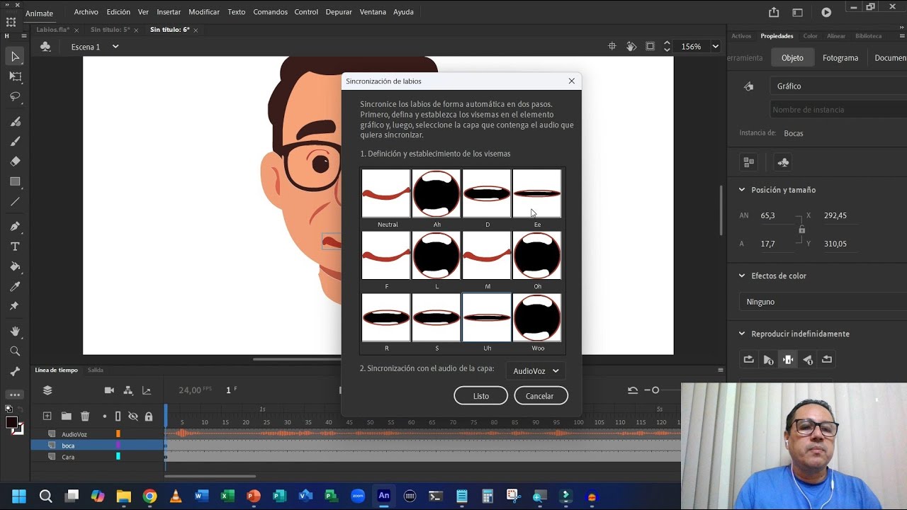 Lip Sync de Labios en Adobe Animate | Sincronización Labial Paso a Paso