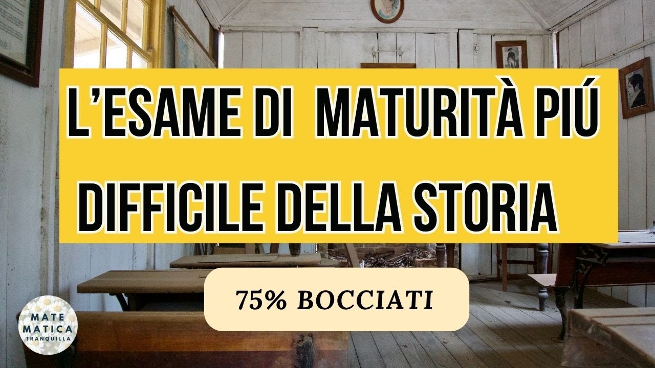 L'esame di maturità più difficile della storia (75% bocciati) - Soluzione prova di matematica