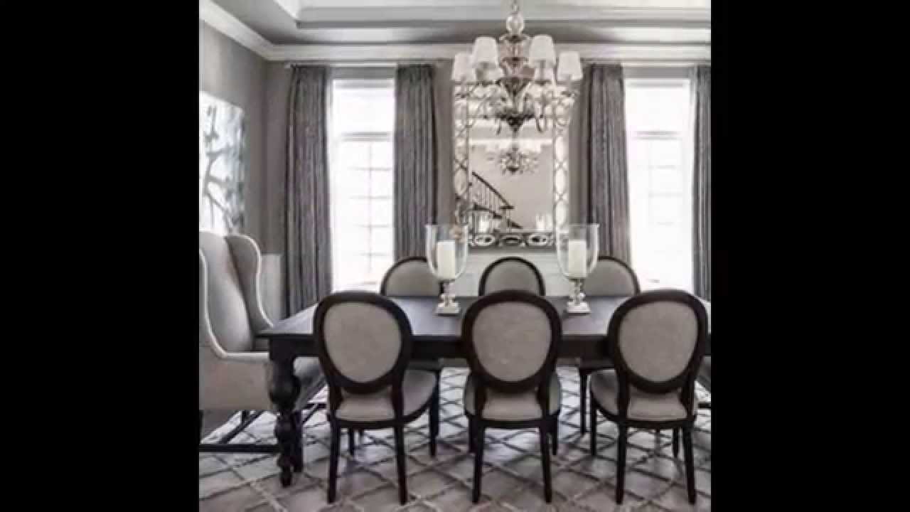 Gray Dining Room Modern - YouTube