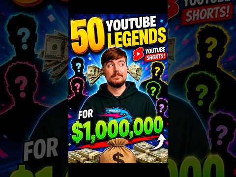 50 YouTube legends battling for $1000000 part 5 #fypシ #mrbeast #youtubeshorts #youtubeviral #fypシ