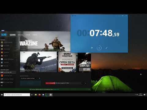 Downloading Call of Duty Modern Warfare at 500 Mbps on PC