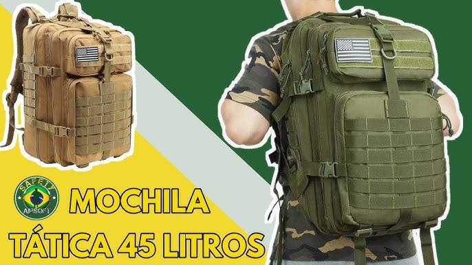 Mochila Táctica Gadnic 40Lts Militar Porta Notebook Compartimentos