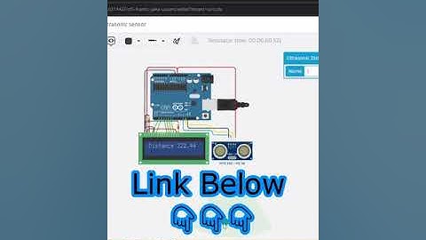 Easy #Tinkercad #Arduino distance measurement using ultrasonic sensor #AeroArduino