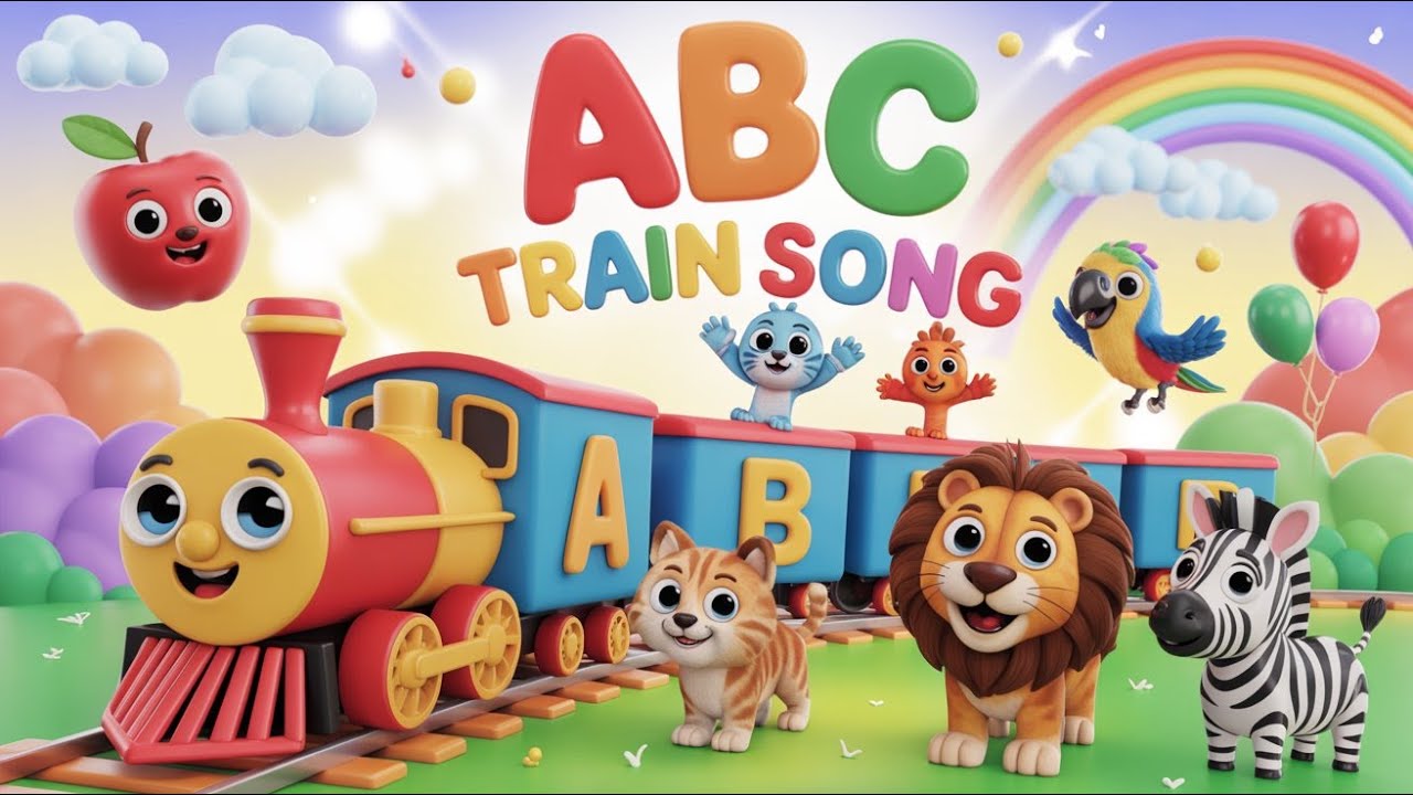 ABC Train Song for Kids 🎵 | Learn Alphabets A–Z with Fun
