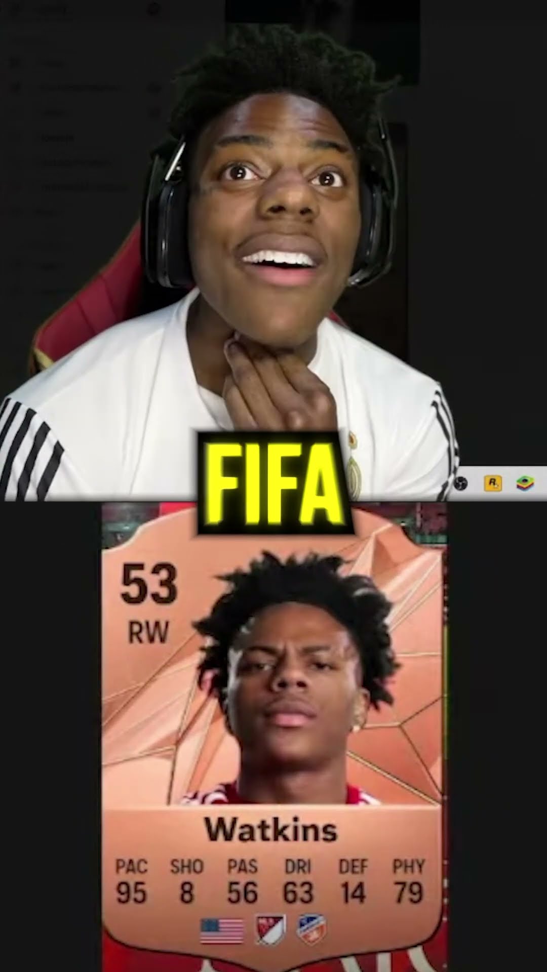 iShowSpeed Reacts To His FIFA Card