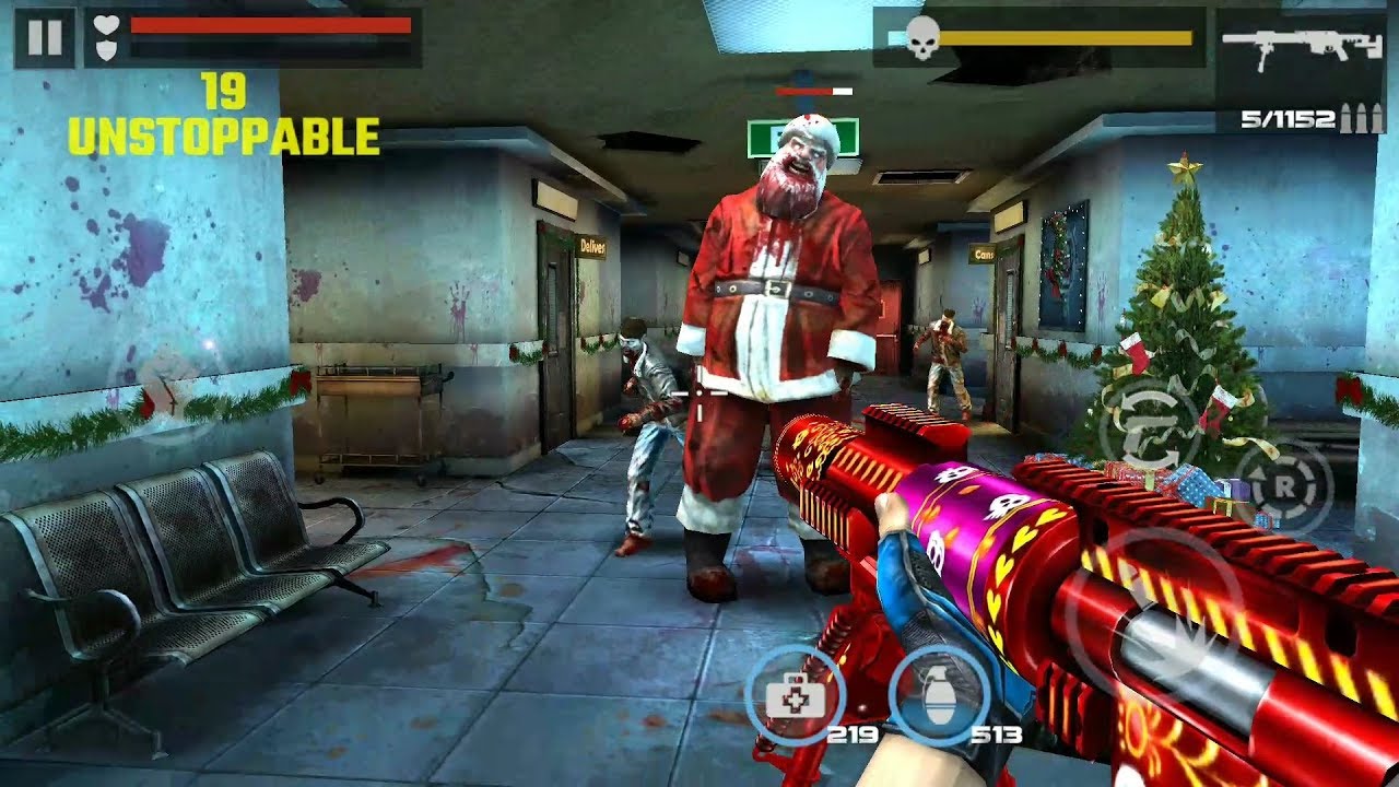 DEAD TARGET Zombie CHRISTMAS EVENT - SANTA FROM HELL MISSION 「Android Gameplay」