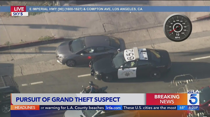 Police chase high-speed theft suspect in L.A. County