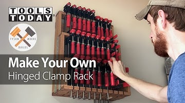 DIY Woodworking Project: Building a Hinged Clamp Rack