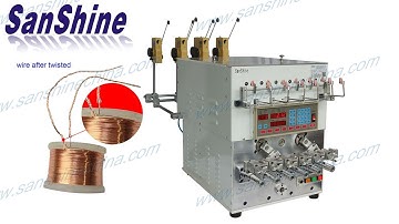 Six spindles wire twister and wire coil winding machine(SS966T)