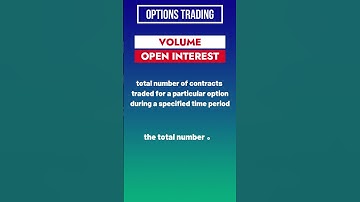 Volume and Open Interest