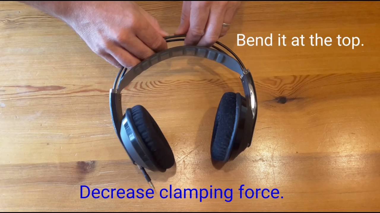 How to adjust clamping force for Superlux headphones. YouTube