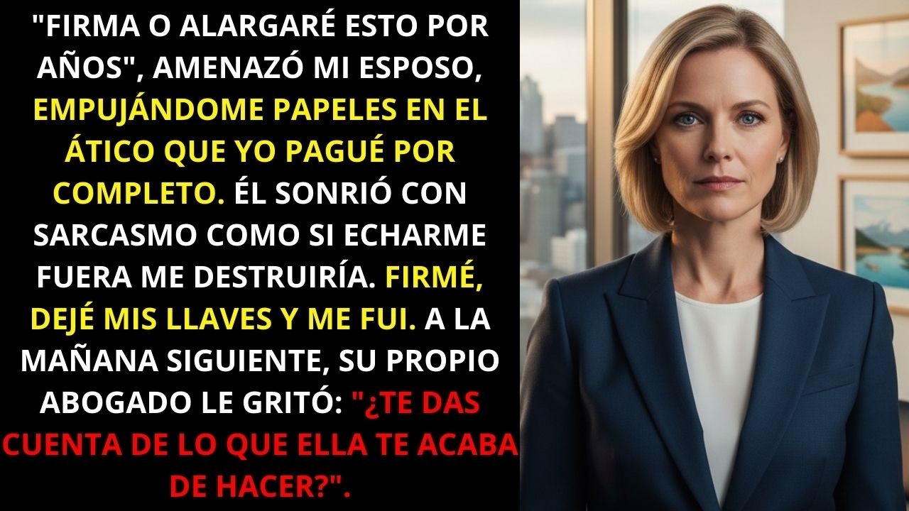 Mi marido me hizo renunciar a mi casa y a mis reliquias familiares hasta que su propio abogado...