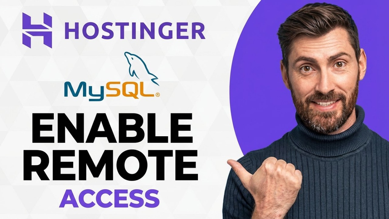 How To Enable Remote MySQL in Hostinger [NEW 2026 Guide] - YouTube