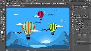 How to Create Mountain Landscape Illustration in Adobe Illustrator