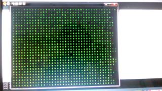 Matrix Screen graphics in processing by Riddha