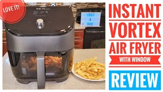Review Instant Pot Vortex Plus 6 Quart Air Fryer Oven with Clear Cook Window    I LOVE IT!!